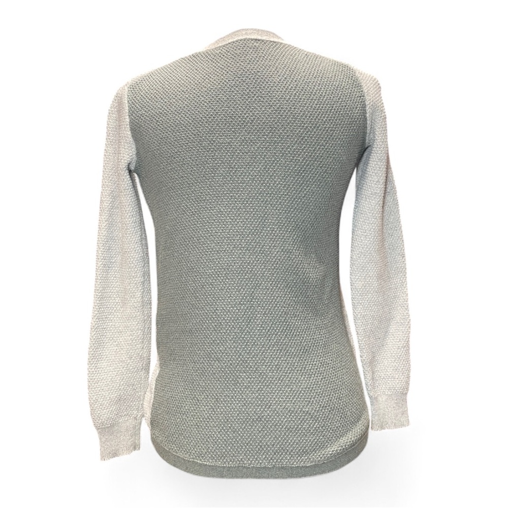 Madewell Gray Green Cotton Knit Crewneck Sweater Womens XS - Picture 2 of 8